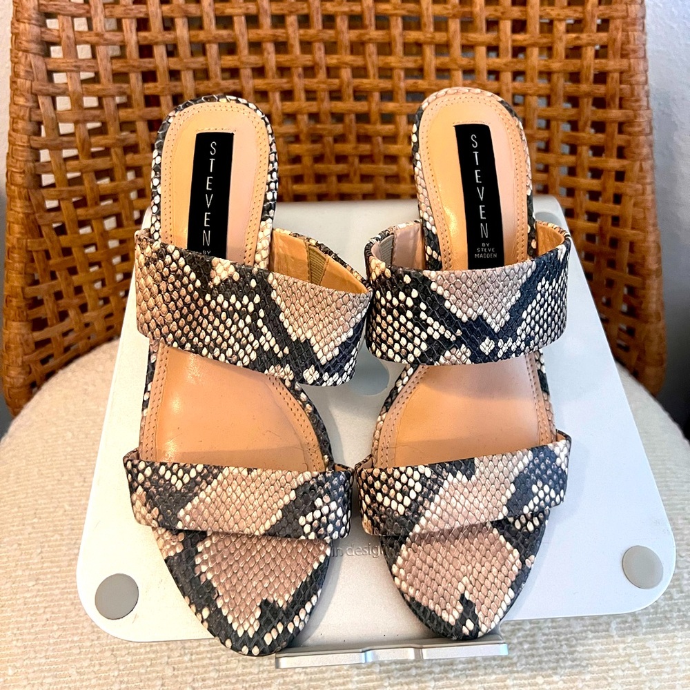 Steve Madden Snake Print Sandals
